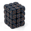 DND Dice Set-Chessex D&D Dice-12mm Opaque Dusty Blue and Copper Plastic Polyhedral Dice Set-Dungeons and Dragons Dice Includes 36 Dice - D6, Various