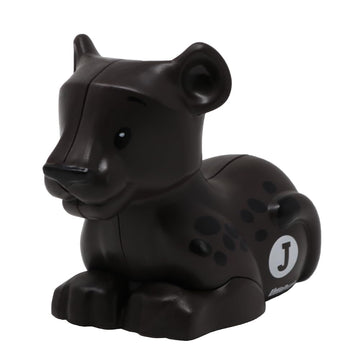 Fisher-Price Replacement Part for Collectible Little People Alphabet Fun Zoo Safari Farm Playset JGR92 - Replacement Letter J Gray and Black Jaguar