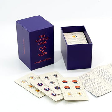 The Gentle Code Couples Card Game - 150 Conversation & Action Cards, 5 Progressive Levels, Token Reward System - Date Night Gift for Couples