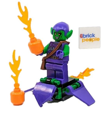LEGO Marvel Superheroes: Green Goblin Minifigure with Glider and Pumpkin Bombs