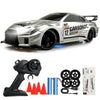 XGUICHEEN RC Drift Car, 1:24 Scale Remote Control Vehicle with LED Lights,Drifting Tires?Two Batteries, Racing Sports Toy Idea Gift for Adults Boys