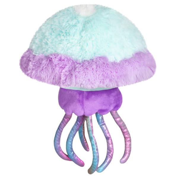 Squishable - Mini Jellyfish, Blue - Aquatic Collection - 10 in - Soft Toy Collectible Stuffed Animal