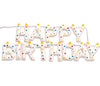 Pre-Strung Happy Birthday Banner Handmade Wool Felt HAPPY BIRTHDAY Garland, Reusable Rainbow Party Decorations,Personalized Holiday Sign for Kids