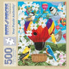 Bits and Pieces - Fancy Fliers Jigsaw Puzzle for Adults - Colorful Birds and Hot Air Balloon Scene by William Vanderdasson (500 Piece Puzzle)