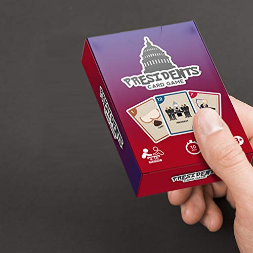 Presidents Card Game: Fast Family Party Game for Kids, Adults & Youth Group