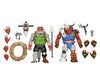 NECA 81893 TMNT Cartoon Dirtbag/GROUNDCHUCK 2-Pack Ninja Statues, Multicoloured