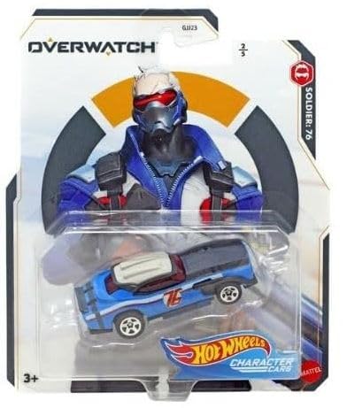 Hot Wheels Overwatch 2020 Character Cars Complete Set of 5 - Genji, D.Va, Tracer, Soldier 76 & Reaper | Licensed Blizzard Collectible | 1:64 Scale