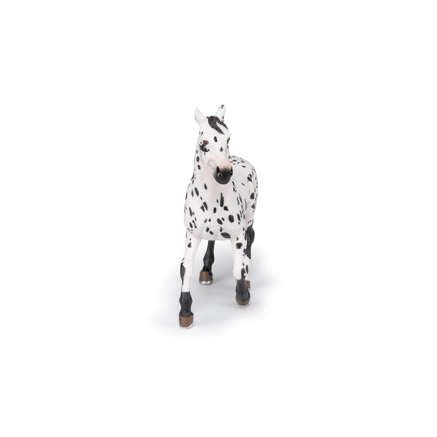 Papo - Realistic Black Appaloosa Horse Figure Toy for Kids - Ages 3+ - Horses and Ponies Collection - Educational Play Horse Riding - Gift Idea Toy