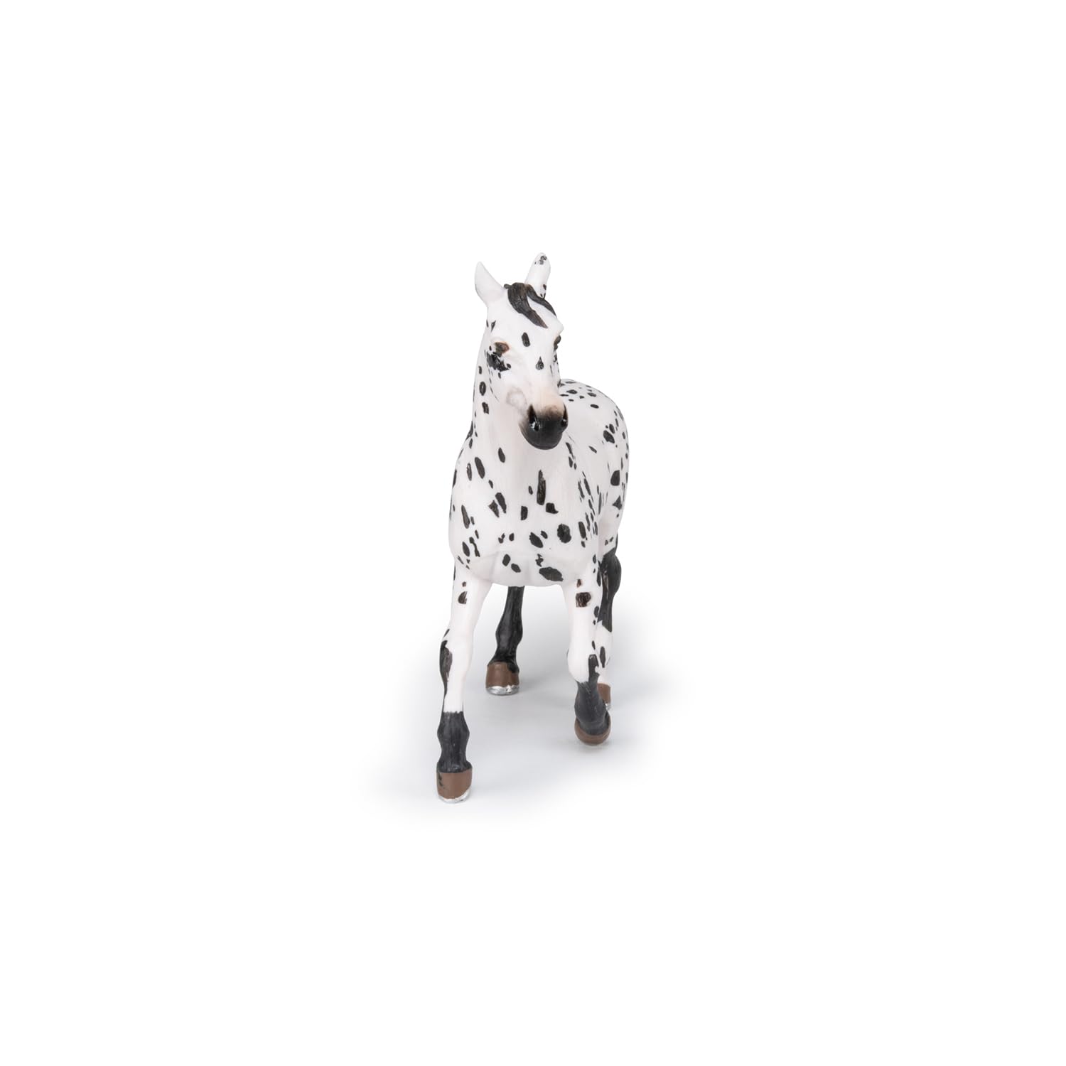Papo - Realistic Black Appaloosa Horse Figure Toy for Kids - Ages 3+ - Horses and Ponies Collection - Educational Play Horse Riding - Gift Idea Toy