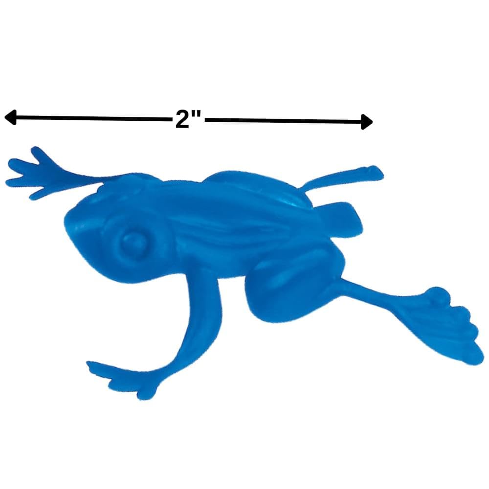 Fun Express - Mini Plastic Jumping Frogs (2") - Bright Colors - 144 Pieces - Toy Characters - VBS 2026 Vacation Bible School Supplies/Décor