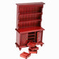EatingBiting 1:12 Dollhouse Miniature Furniture Wooden Bookcase Sideboard Cabinet Shelf Bookshelf Storage Shelves Organizer Cabinet Storage Shelves