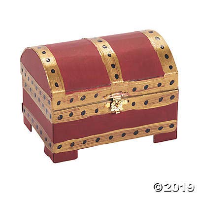 Fun Express DIY Mini Treasure Chests - Makes 12 - Crafts for Kids