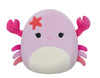 Squishmallows Cailey the Crab Plush Toy, Pink, with Starfish Accent, 16 Inch