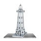 Set of 3 Metal Earth 3D Laser Cut Building Models: Ferris Wheel - Windmill - Lighthouse