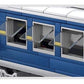 General Jim’s Motorized Blue Diesel Cargo Train Set, LED Light Up Engine, Sliding Door Railcars, Complete City Track System, Cargo Truck and Loading