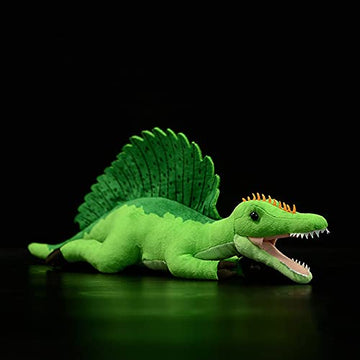 ZHONGXIN MADE Simulation Spinosaurus Dinosaur Stuffed Plush Toy - 18" Soft Lifelike Sail-Backed Dinosaur Model Toy, Real Life Dinosaur Stuffed Animal