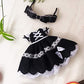 leoglint Blythe Doll Clothes, Dress Clothing for Blythe Doll 30 cm 1/6 Bjd Dolls Azone ICY Licca Doll (Black)