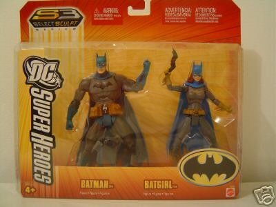 Batman Batgirl Mattel Dc Super Heroes Action Figure Set