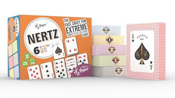 Regal Games Nertz Card Game for Kids & Adults - Decks of Cards 6 Pack - 6 Color Wide-Size Decks & Fun Playing Cards - Deck of Playing Cards for Poker