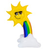 PoolCandy 5-Foot Giant Inflatable Rainbow Sprinkler - Sun Shower Backyard Water Toy for Kids & Adults, Garden Hose Splash Play for Summer Parties
