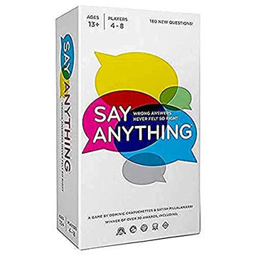 Say Anything: 10th Anniversary-A Board Game by North Star Games 4-8 Players-Board Games for Family 30 Mins of Gameplay-Games for Family Game