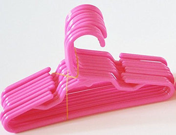 DollsHobbiesNmore 12 Pink Doll Clothes Hangers Fits 18 Inch Girl Doll Clothes