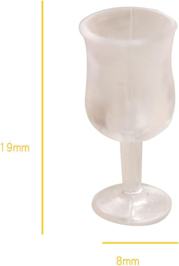 10Pcs Miniature Cup Lovely DIY Mini Goblet Model Play House Drinkware Toy, Dollhouse Accessories