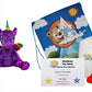 Stuffems Toy Shop Make Your Own Stuffed Animal Cuddly Soft Cuddly Luna the Purple Winged Unicorn Kit 16"- No Sew - Kit with Cute Backpack!