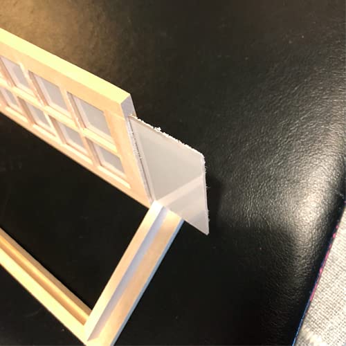 1:12 Scale 14 Panel French Glass Door Dollhouse Miniatures Kit; 3.38"x7.67"H c