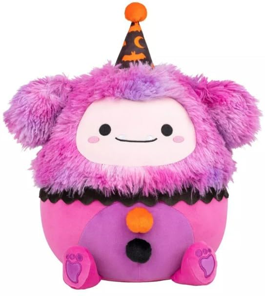 Squishmallows 12" Magenta Bigfoot in Clown Costume Woxie Medium Plush Halloween