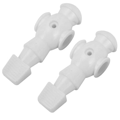 Zer one Foosball Players Replacement 2 Pcs, Table Soccer Men Accessories for Foosball Table Fun Game Toys, White