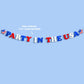 xo, Fetti Party in The USA Fourth of July Foil Banner - Red, White + Blue Foil 5 Ft. | USA Party Favors, American Flag Party Supplies, 4th of July