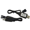 Blomiky 2 Pack 7.4V / 2 x 3.7V 400mA Lithium Battery Charger Cable with SM-4P 4 pin Plug for Old Version UDI001 UDI008 UDI009 and HJ808 HJ812 RC Boat