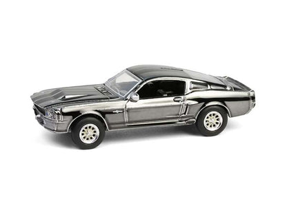 Greenlight 1967 Ford Mustang Eleanor Diecast Model Car, Silver Chrome Edition, 1:64 Scale, Gone in Sixty Seconds Movie Collectible