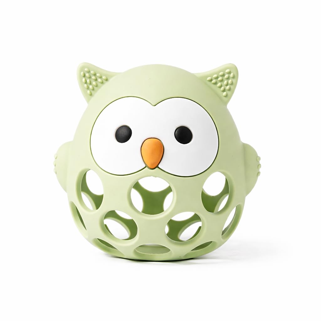 Baby’s Way Teething Toy - Owl Silicone Teether Toy for Babies 3-6 Months Toys for 6-12 Months - Baby Teething Relief, Silicone Teethers for Babies