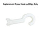 Replacement Parts for Inspired by DC Super Hero Girls Super Hero High School Playset DMR13 - Replacement Trays, Hook and Clips