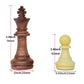 Qryovsa Luxury Staunton Chess Pieces Only 32 Chessmen Pieces Replacement of Missing Pieces Weighted Tournament Chess Pieces for Chess Set