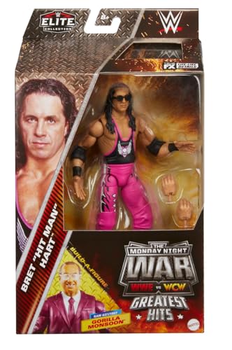 WWE Bret The Hitman Hart Mattel Elite Collection Greatest Hits Series 2 The Monday Night Wars Action Figure Toy