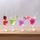 4-Piece 1:12 Scale Mini Bar Set - Hyper-Realistic Resin Wine & Cocktail Bottles for Dollhouse Kitchens, Architectural Models & Photography Props