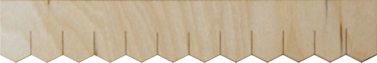 Miniature Dollhouse Shingle Strips Hexagon Style