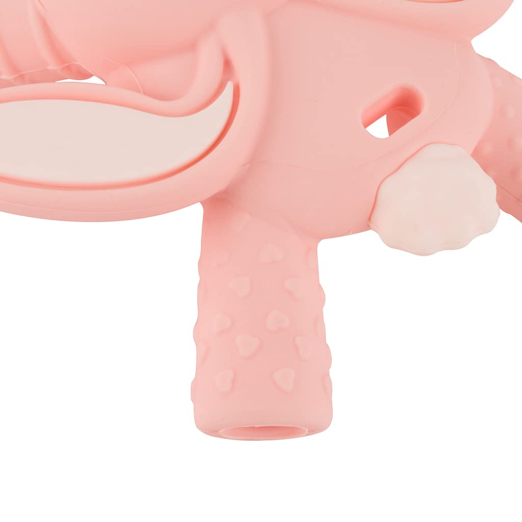 Itzy Ritzy - Ritzy Teether for Molars - Massages Sore Gums & Reaches Back Molars - Silicone Baby Teething Toy with Multiple Textures & Flexible Design