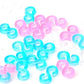 Shuiniba S Clips, Rubber Bands Refills Set for DIY Bracelet Craft, for Plastic Chain Links Bracelet, Colorful - 200 Pack