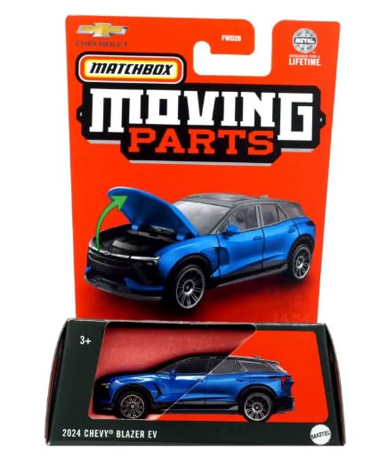 Matchbox Moving Parts Chevy Blazer EV Toy Car (Blue)