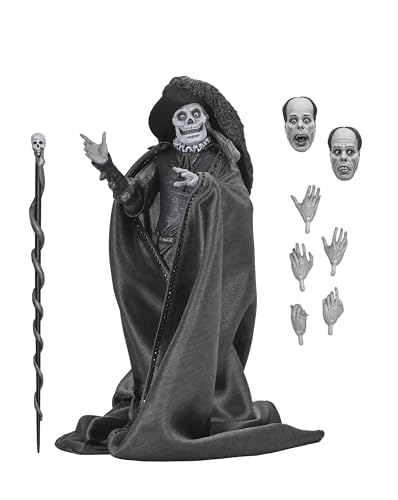 NECA Phantom of the Opera (1925) - 7” Scale Action Figure - Ultimate Phantom of the Opera Masque of the Red Death (B&W)