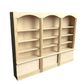 EatingBiting 1:12 mini Miniature Furniture Wooden Display Cabinet Bookcase Book Shelf Cabinet Wardrobe Model for Fairy Garden 23 x 17.9 x 2.8cm / 9.1