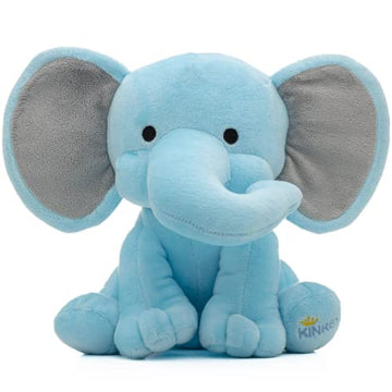 KINREX Elephant Stuffed Animals - Stuff Animal Plush Toy for Babies Girls Boys, Elephants Plushie Teddy Bear Toys for Birth Stats Baby Shower Infant