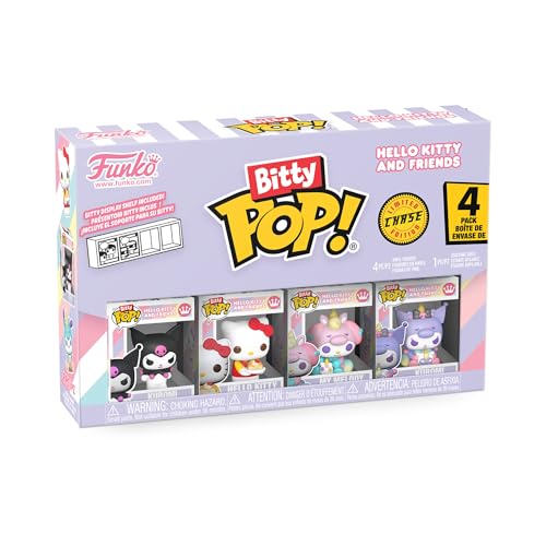 Funko Bitty POP! 4 Pack: Kuromi, Hello Kitty - 1 in 6 Chance of Rare Chase
