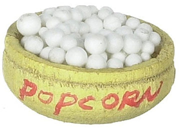 International Miniatures Dollhouse Miniature Wooden Bowl of Popcorn