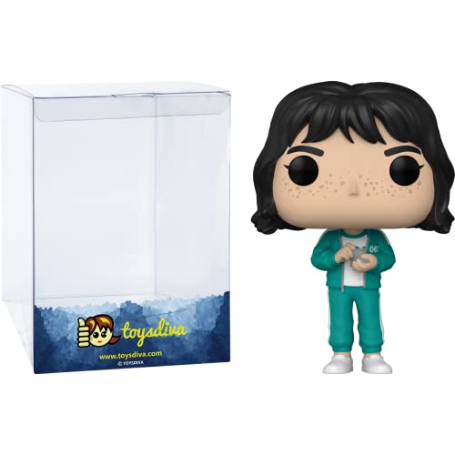 Funko Player 067 Kang SAE-Byeok: P o p ! TV Vinyl Figurine Bundle with 1 Compatible 'ToysDiva' Graphic Protector (1224-64797 - B)