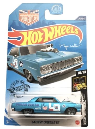 DieCast Hot Wheels '64 Chevy Chevelle SS - 247/250 [Cyan] Night Burnerz 10/10